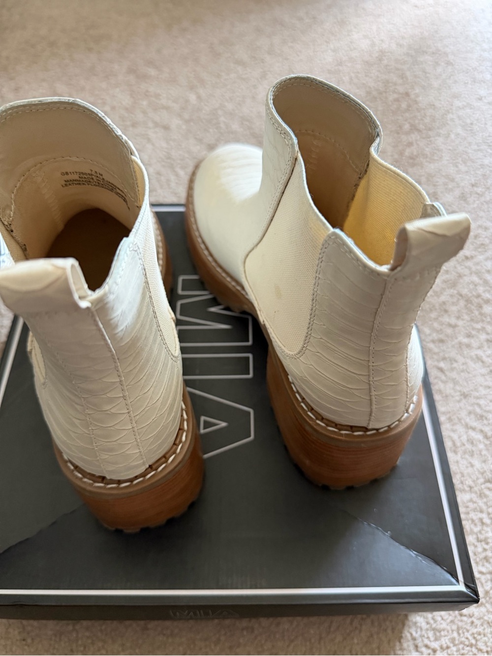 MIA Ivory Python Chelsea Boot - Women - Picture 3 of 4